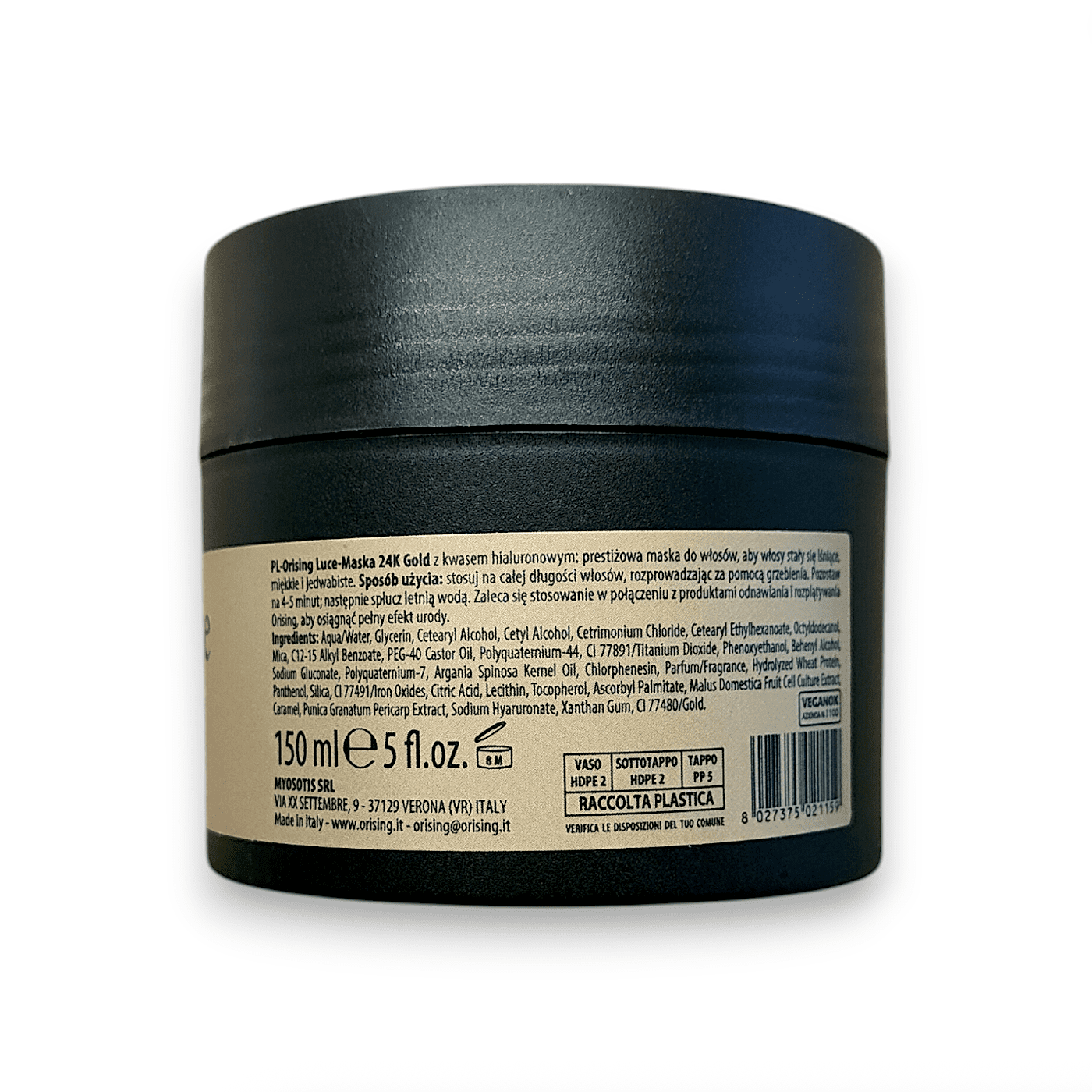 Orising Luce Gold maska 150 ml skład
