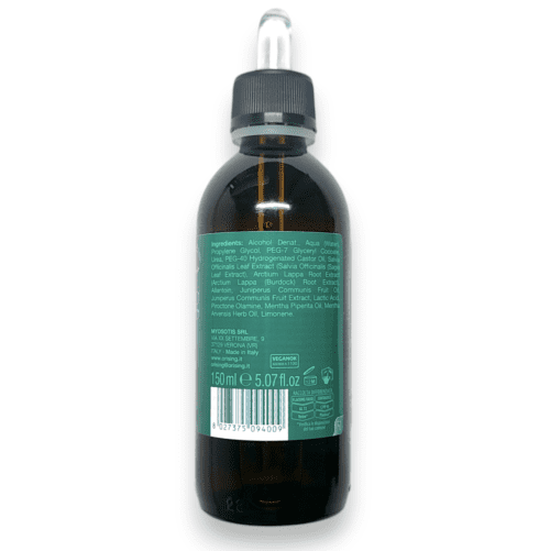 Peeling do skóry głowy Orising Energetica d 150 ml skład INCI on back bottle