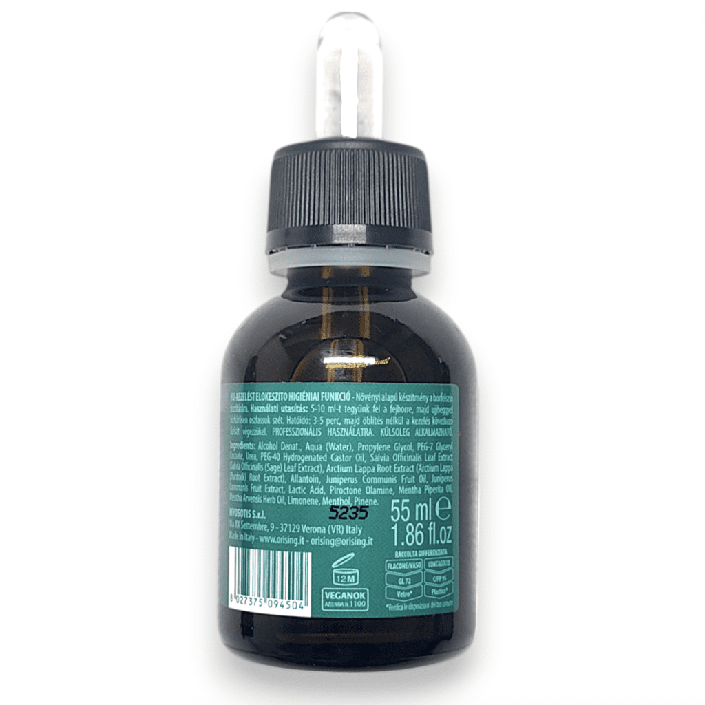 Peeling do skóry głowy Orising Energetica d 55 ml skład INCI mniejsza pojemność